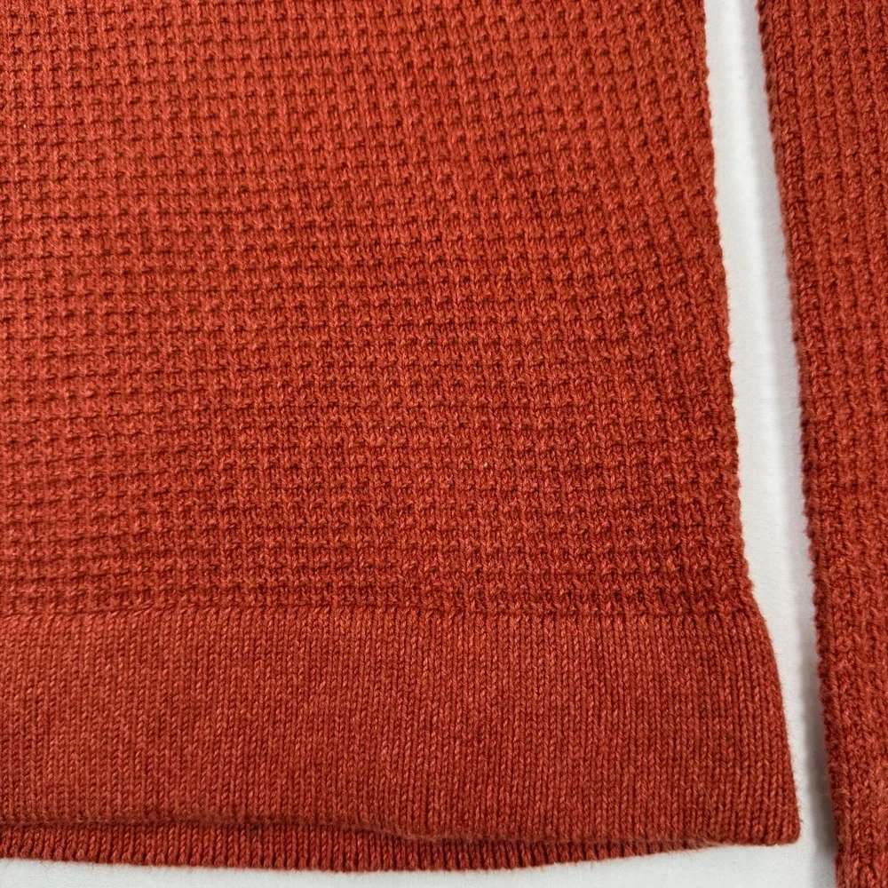 NWT‎ CLASS CLUB Boys’ Orange Waffle Knit Long Sleeve Henley Sweater Size 18-20
